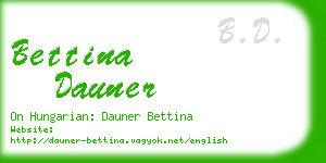 bettina dauner business card